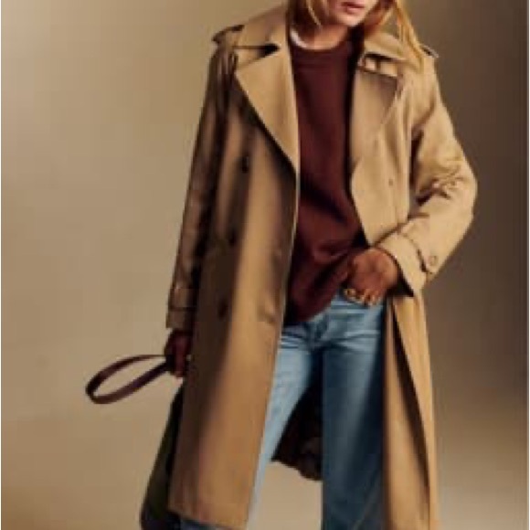 Sezane Jackets & Blazers - Sezane Tan Trench Coat
